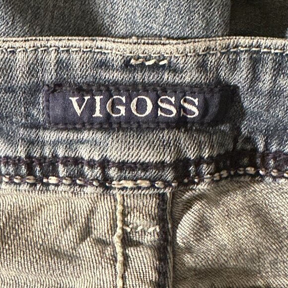 Women's 9/10 Vigoss "The New York Slim Boot" Mid Rise Jeans Embroidered Pockets - Picture 7 of 13